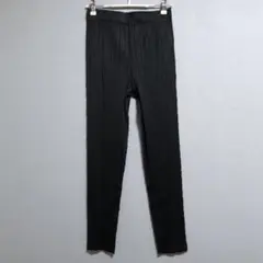 未使用✨プリーツプリーズ ストレートパンツ フルレグンス 黒 １ 2025年最新】イッセイミヤケ プリーツプリーズパンツの人気