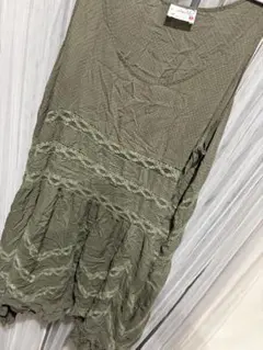 Intimately Free People レース チュニック カーキ　コアのサムネイル