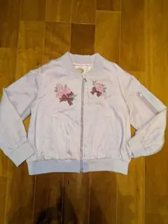 mezzo piano 花刺繍 薄ピンク色 ジャケット