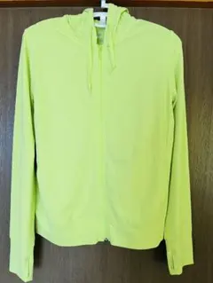 ユニクロ　エアリズムUVカットメッシュパーカ　イエロー　Lサイズ