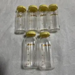 Pigeon 哺乳瓶 ガラス製 6本セット　100ml 200ml 母乳実感