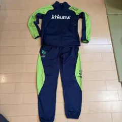 ATHLETA アスレタ ピステ上下セットアップ ネイビー×ライム