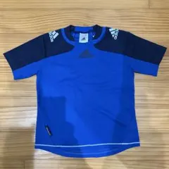 adidas 青 半袖シャツ J120