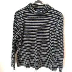 OJENNY ストライプ 長袖ハイネックセーター