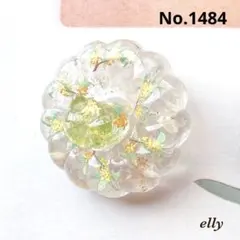 【sawasawa様】1484.天然石　琉球ガラス　金木犀　おすわり猫　レジン