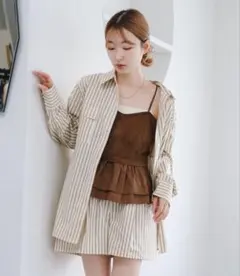 むた様用　新品未使用　Kastane ストライプシャツ