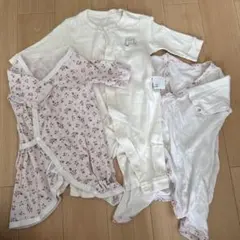 ユニクロ ロンパース・カバーオール 西松屋 肌着 60 3点セット