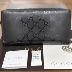 新品同様‼️ グッチ　GUCCI 財布　長財布　インプリメ　ラウンドファスナー