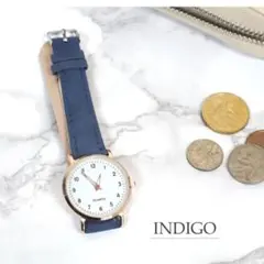 【新品】INDIGO 腕時計 ネイビーのサムネイル
