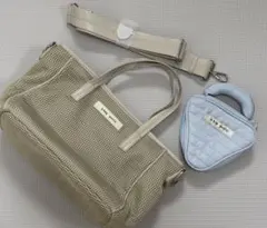 qbag paris nest bon オリーブ オリジナルポーチ付き