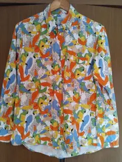 THE SHARKEY'S GALLERY トップス シャツ L【CT1424】 THE SHARKEY'S GALLERY トップス シャツ ブラウス 長袖 ホワイト
