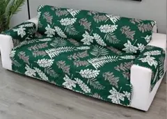 DB-リーフ柄プリントソファーカバー（1人掛け） N-1014-04