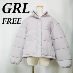 【美品】グレイル GRL ナイロンジャンパー 淡いパープル FREE【225】