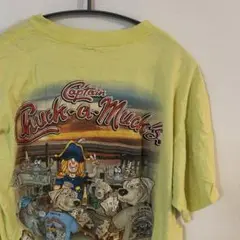 キャプテン チャック・ア・マック メンズ 古着 Tシャツ イエロー L