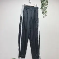 Mirlan様【ナイキ】ジャージ M 黒 白ライン シャカシャカ素材 メンズ