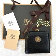 ★値下げ★日本限定モデル★IL BISONTE イルビゾンテ　二つ折り財布　黒