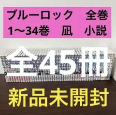 【全45冊】ブルーロック 全巻 1〜34巻+小説 新品未開封　定価約26,000