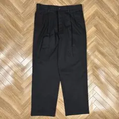 W34L30 ドッカーズ ツータックチノパン ブラック DOCKERS 黒