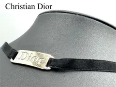 ディオール ロゴ プレート チョーカー 黒