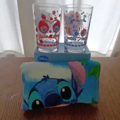 ディズニー スティッチ ペアグラス ハンドタオル まとめ売りのサムネイル