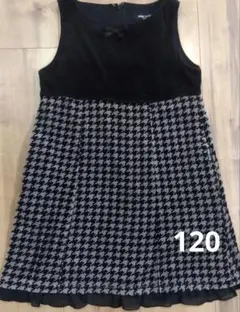 COMME CA ISM ワンピース 120A 千鳥格子柄