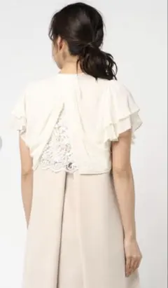 新品未使用タグ付★Dorry Doll BACKレースレイヤードフリルボレロ