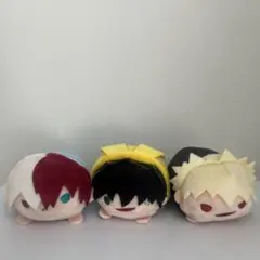 轟焦凍・爆豪勝己・緑谷出久 ぬいぐるみセット　ヒロアカ