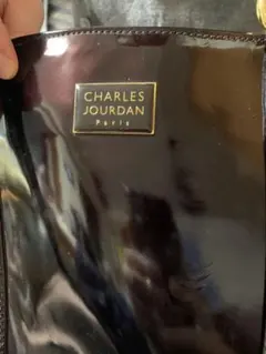 CHARELES JOURDAN コーティングレザー ハンドバッグ