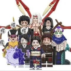 ⑤ 鬼滅の刃 レゴ互換　ブロック　フィギュア 8体セット