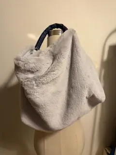 VINCENT PRADIER グレー ファーバッグ