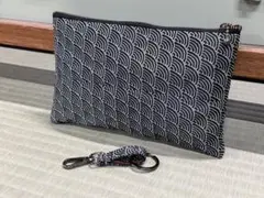 【２点セット】畳縁　ポーチ（大）　キーリング　柄変更可　新品