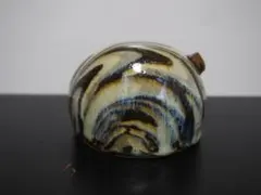 【二条様専用】上田 恒次 練上手 水滴 ／ 京焼 鶉手 練り込み手 共箱