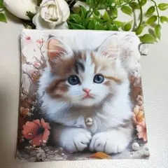 猫イラストポーチ