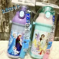 디즈니 프린세스 아나 눈 물통 원터치 병 480ml 2점 신품