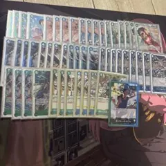 ワンピースカードゲーム 青緑ルフィ デッキ