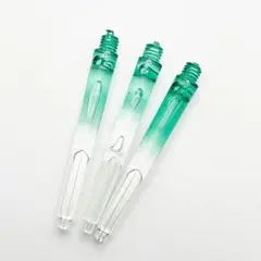 O022-2 クリアグラデーション ダーツシャフト 45mm グリーン 3本