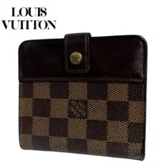 希少✨ルイヴィトン ポルトフォイユ ダミエ PVC 二つ折り財布 ブラウン