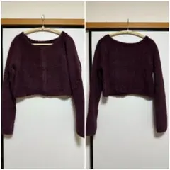 GRL シャギーニットショート丈カーディガン[an1644]