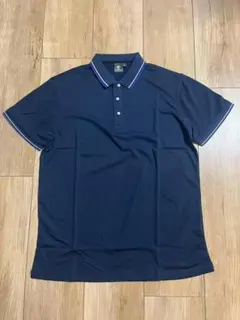 【新品未使用】 ポロシャツ ライン入り 半袖 ゴルフ 男女兼用 3XLサイズ