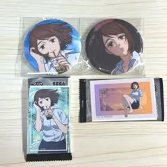 呪術廻戦 セガラッキーくじ E賞缶バッジ ステッカー 家入硝子