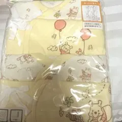 くまのプーさん 新生児肌着4点セット あったか素材