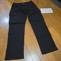 e*n様 黒いストレッチワークパンツ
