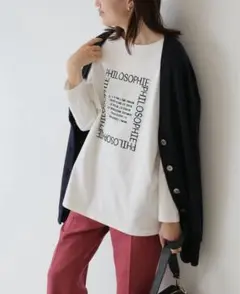 スローブイエナPhilosophieグラフィックロンTEE