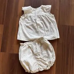美品【Bonpoint】チェリー スウェット ショートパンツ セットアップ 6A