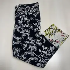 ZARA ザラ ボタニカル柄 カジュアルパンツ クロップド丈