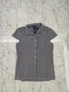 Brandy Melville チェック柄 半袖シャツ