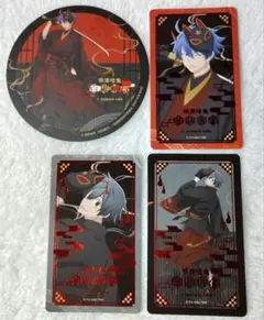 桃源暗鬼　アニメイトカフェ　一ノ瀬四季　淀川 真澄　箔押しカード　コースター