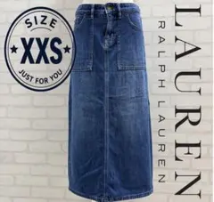 ★美品★ LAUREN RALPH LAUREN デニムロングスカート XXSのサムネイル