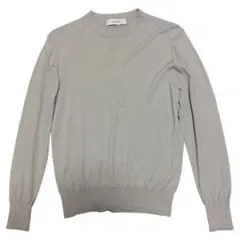 AOURE FIORE ウォッシャブルクルーネックニット グレー メンズ M