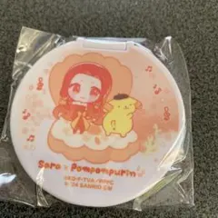 ぴちぴちピッチ×サンリオキャラクターズ　コンパクトミラー　サラ✖️ポムポムプリン